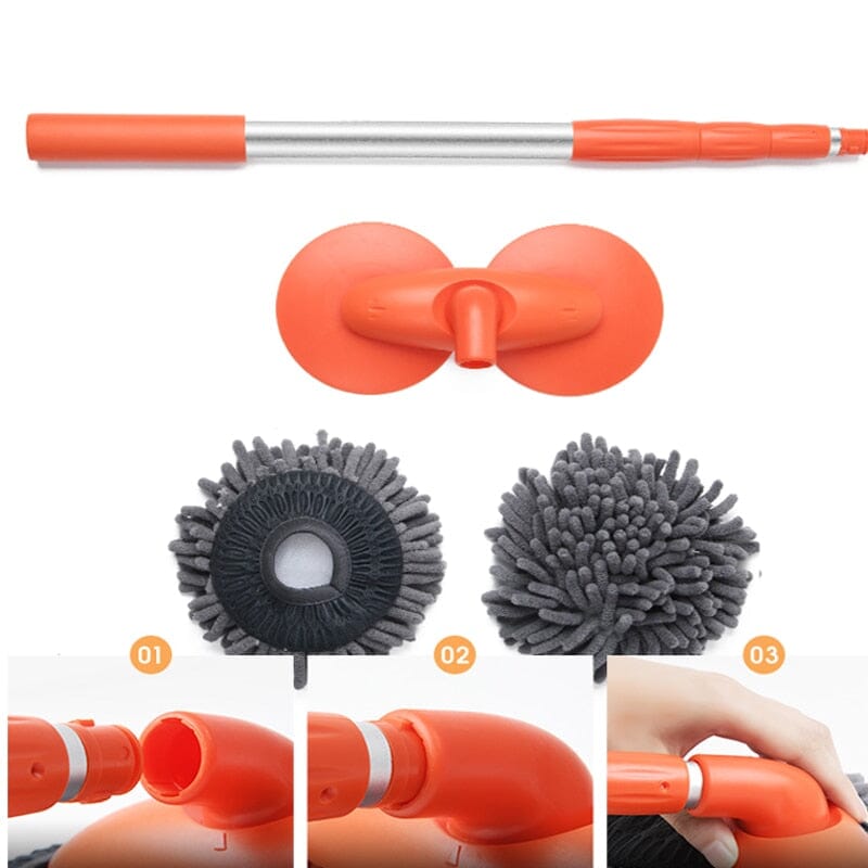Double-Layer Retractable Car Wash Brush