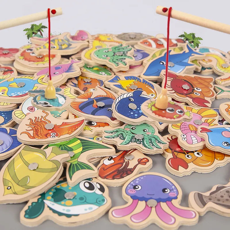 Educational Magnetic Fishing Game - Interactive Learning Toy for Kids
