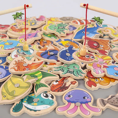 Educational Magnetic Fishing Game - Interactive Learning Toy for Kids
