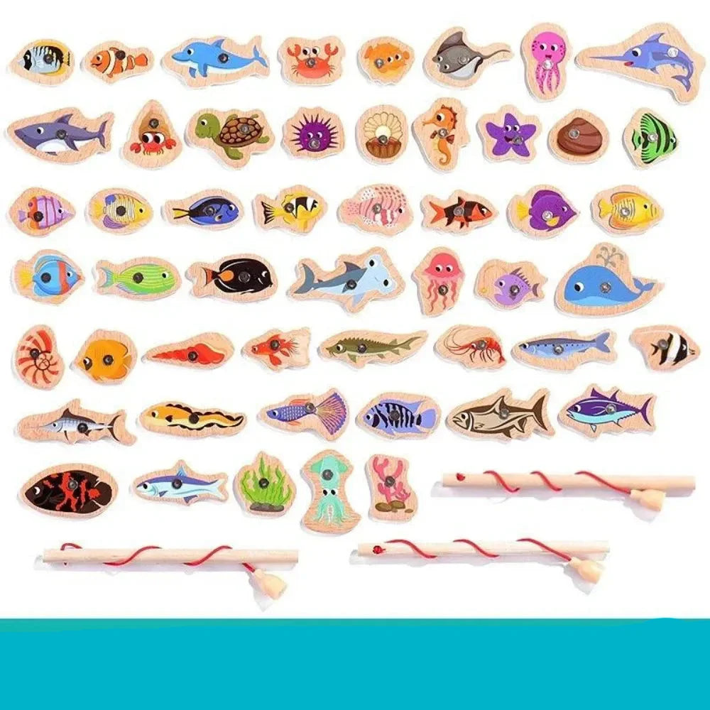 Educational Magnetic Fishing Game - Interactive Learning Toy for Kids