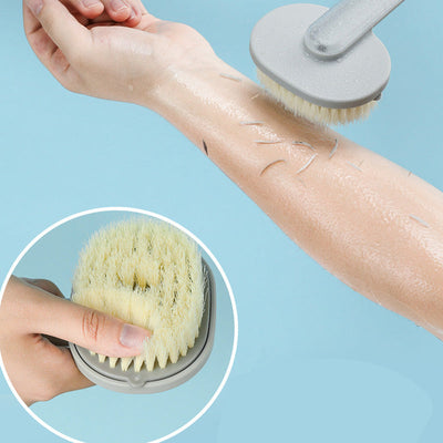 Ergonomic Bath Brush with Long Handle and Reservoir
