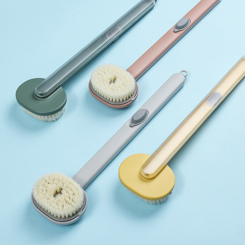 Ergonomic Bath Brush with Long Handle and Reservoir