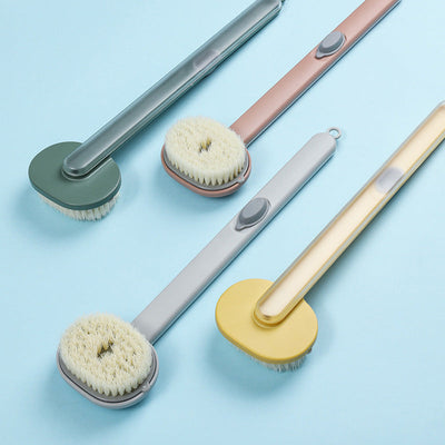 Ergonomic Bath Brush with Long Handle and Reservoir