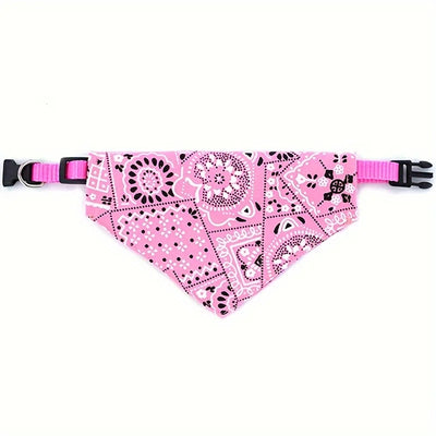 Adjustable Pet Puppy Cat Scarf Bandana Collar Neck Scarf For Small Dogs Kitten Saliva Towel with Triangular Bandage