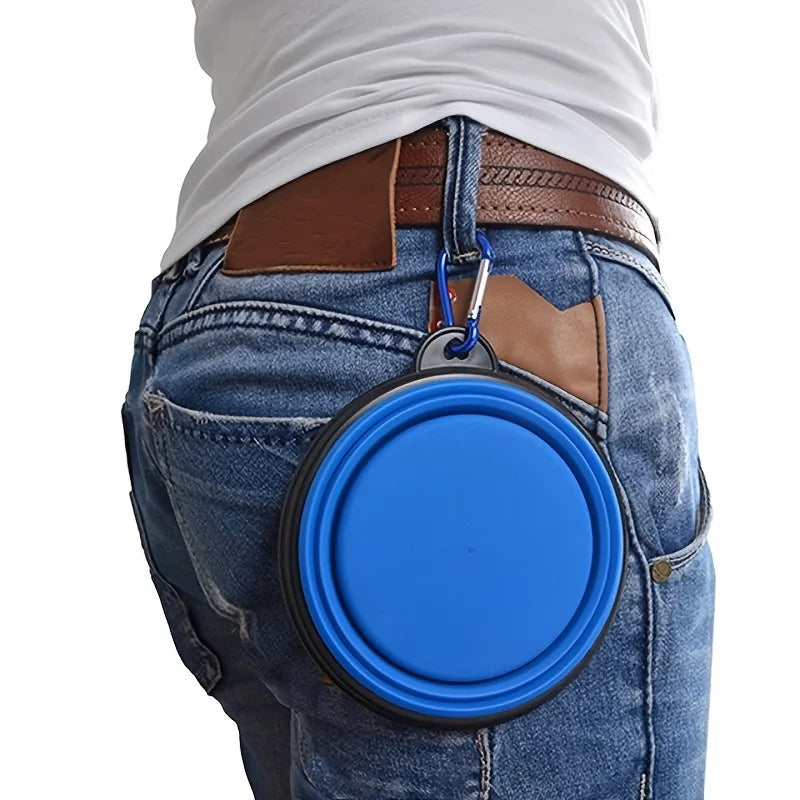 Collapsible Pet Travel Bowl - Portable Food & Water Feeder for Dogs & Cats