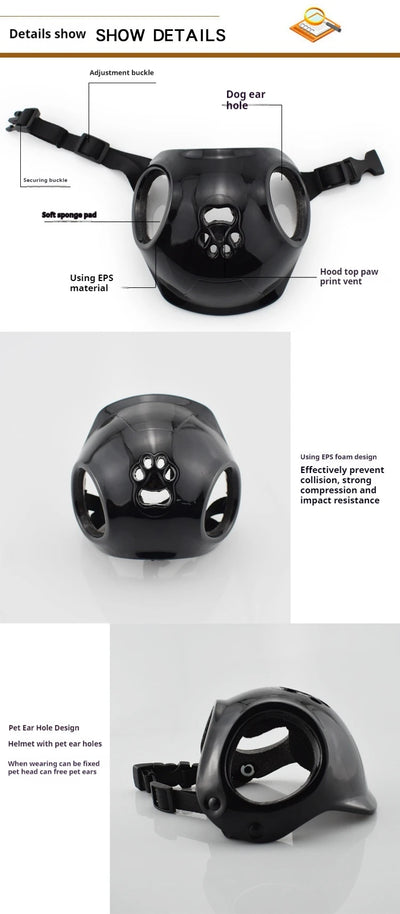 Mini Pet Helmet - Dog & Cat Motorcycle Helmet for Photos & Fun