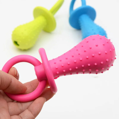 Durable Chew Toy for Dogs - Teeth Cleaning & Training Rubber Toy