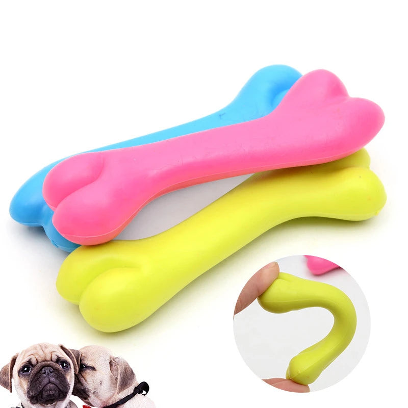 Durable Chew Toy for Dogs - Teeth Cleaning & Training Rubber Toy