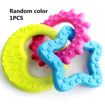 Durable Chew Toy for Dogs - Teeth Cleaning & Training Rubber Toy