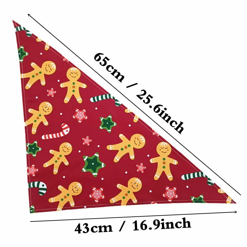 Dog Scarf Bandana Collar Bibs Cat Neck Decor Christmas Halloween Pet Supplies Puppy Cat Dog Accessories for Small Dogs