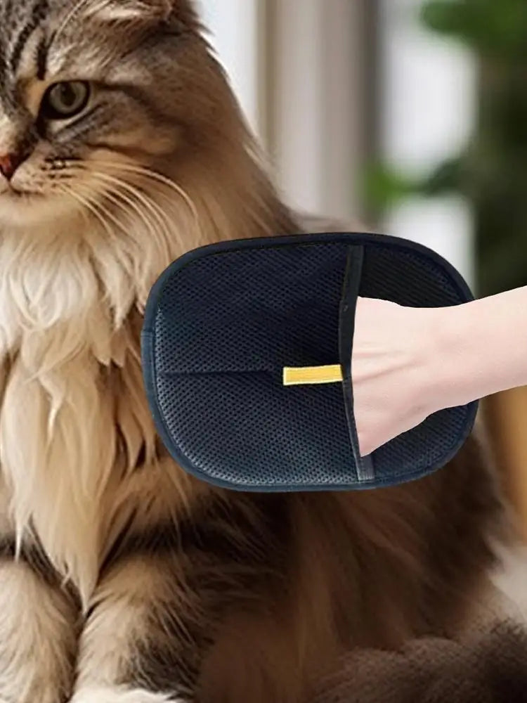 Double-Sided Pet Grooming Glove - Shedding & Hair Remover Brush