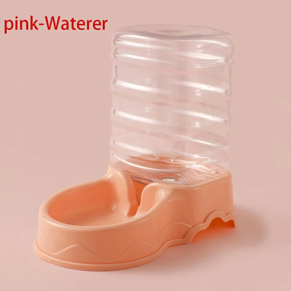 3.8L Automatic Pet Feeder & Waterer Set - Gravity Dispenser for Dogs & Cats