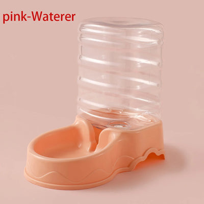 3.8L Automatic Pet Feeder & Waterer Set - Gravity Dispenser for Dogs & Cats