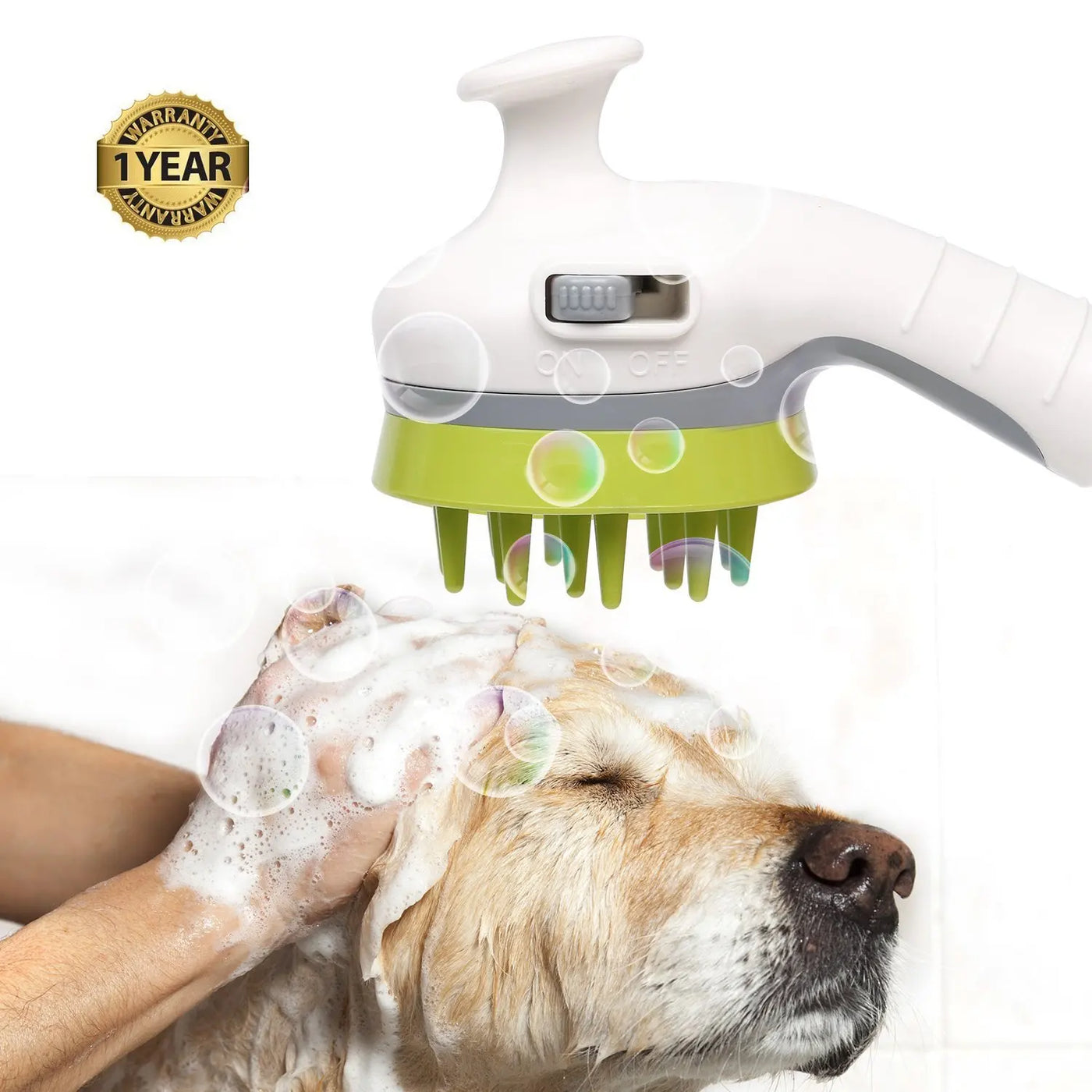 Pressurized Dog Shower Sprayer - Handheld Pet Bathing Tool