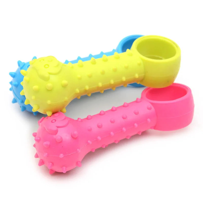 Durable Chew Toy for Dogs - Teeth Cleaning & Training Rubber Toy