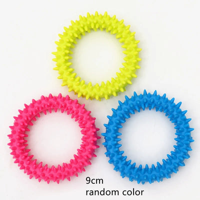 Durable Chew Toy for Dogs - Teeth Cleaning & Training Rubber Toy