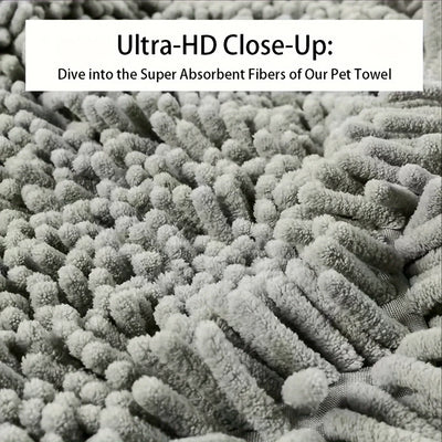 Super Absorbent Pet Bath Towel - Quick-Drying Towel for Dogs & Cats