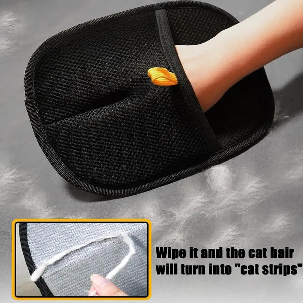 Double-Sided Pet Grooming Glove - Shedding & Hair Remover Brush