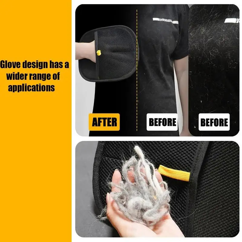 Double-Sided Pet Grooming Glove - Shedding & Hair Remover Brush