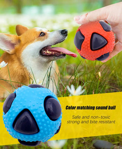 Interactive Flashing Pet Toy Ball - Durable Chew Toy for Dogs