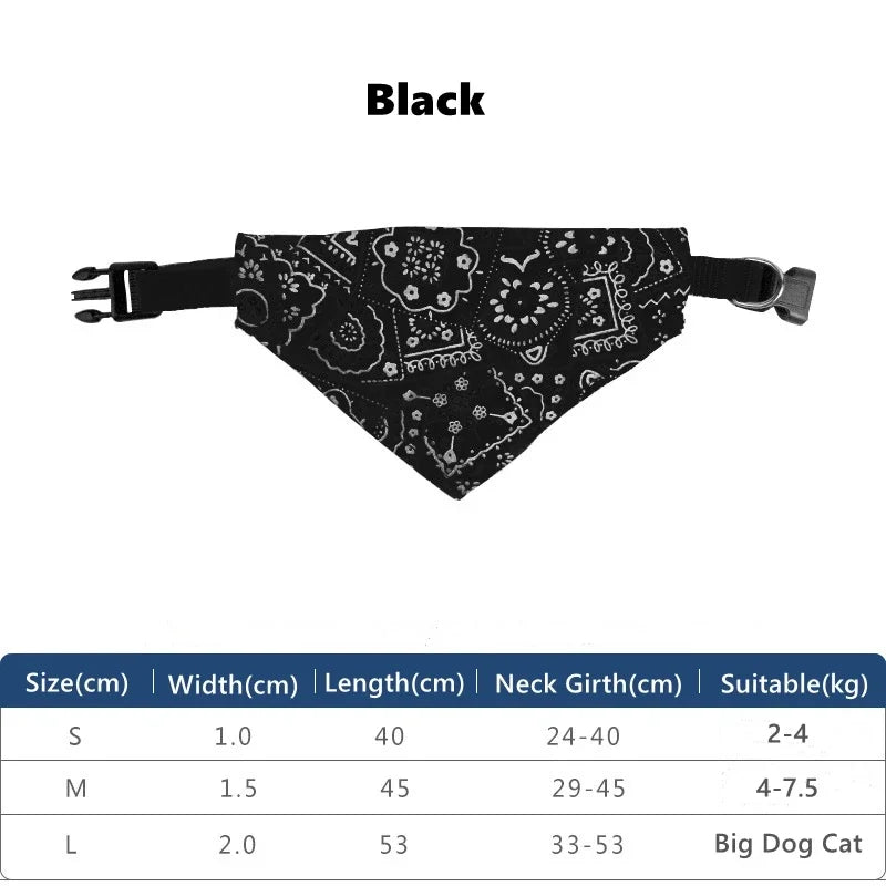 Cat Collar Lovely Triangular Necktie for Puppy Kitty Saliva Tie Cute Scarf Bandana Floral Design Adjustable Collar Pet Supplies