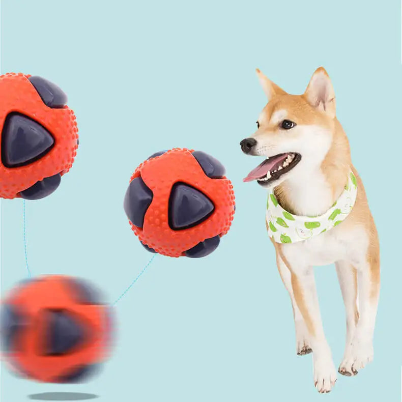 Interactive Flashing Pet Toy Ball - Durable Chew Toy for Dogs