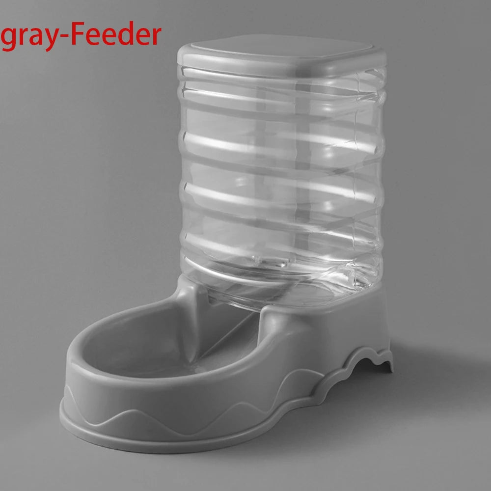 3.8L Automatic Pet Feeder & Waterer Set - Gravity Dispenser for Dogs & Cats