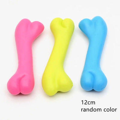Durable Chew Toy for Dogs - Teeth Cleaning & Training Rubber Toy