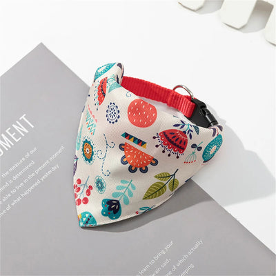 Sweet Print Puppy Dog Collar Bandana for Small Dogs Pet Cat Triangular Bandage Chihuahua Gota Bibs mascotas Grooming Accessories