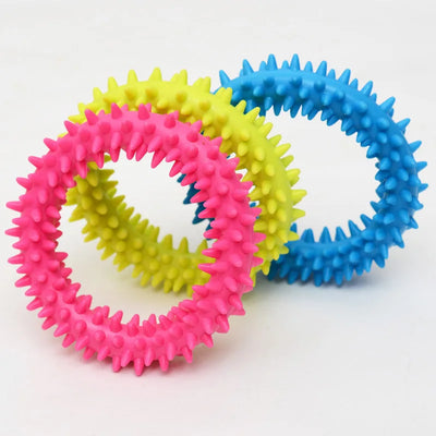 Durable Chew Toy for Dogs - Teeth Cleaning & Training Rubber Toy