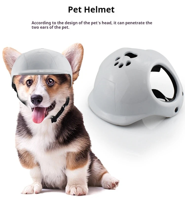 Mini Pet Helmet - Dog & Cat Motorcycle Helmet for Photos & Fun