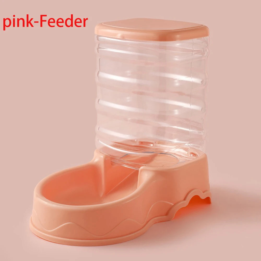 3.8L Automatic Pet Feeder & Waterer Set - Gravity Dispenser for Dogs & Cats