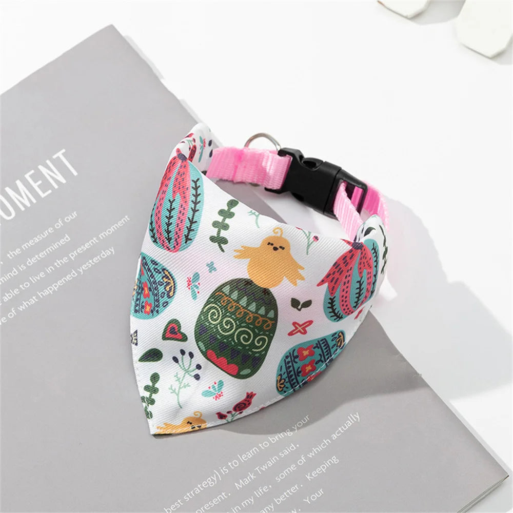 Sweet Print Puppy Dog Collar Bandana for Small Dogs Pet Cat Triangular Bandage Chihuahua Gota Bibs mascotas Grooming Accessories