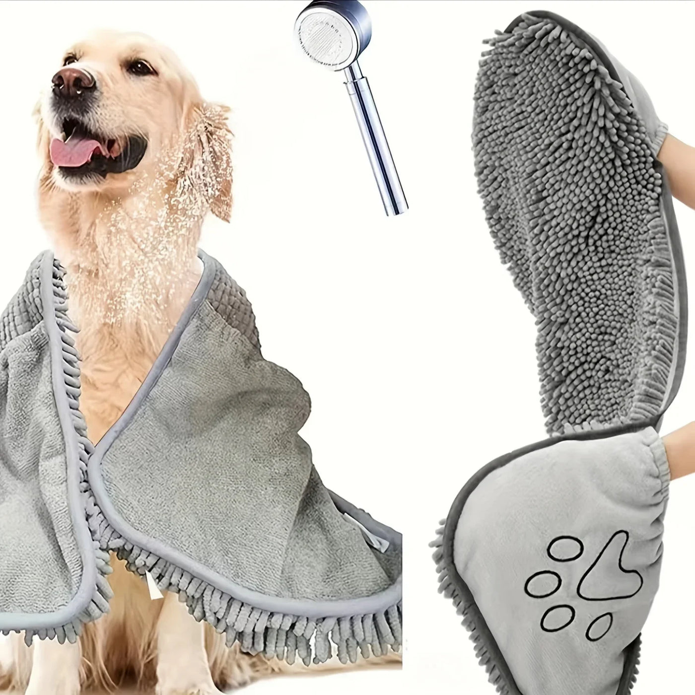 Super Absorbent Pet Bath Towel - Quick-Drying Towel for Dogs & Cats
