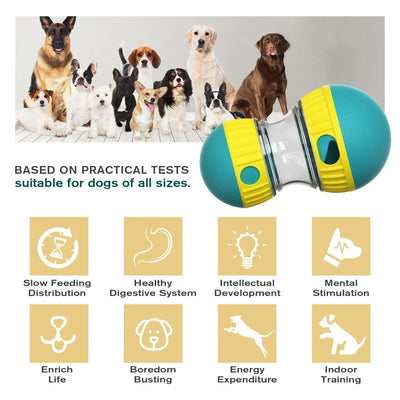 Interactive Dog Puzzle Toy - Treat Dispenser & Slow Feeder