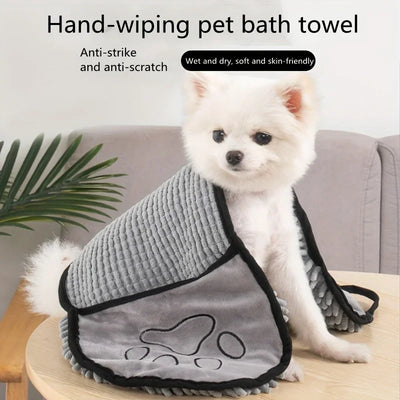 Super Absorbent Pet Bath Towel - Quick-Drying Towel for Dogs & Cats