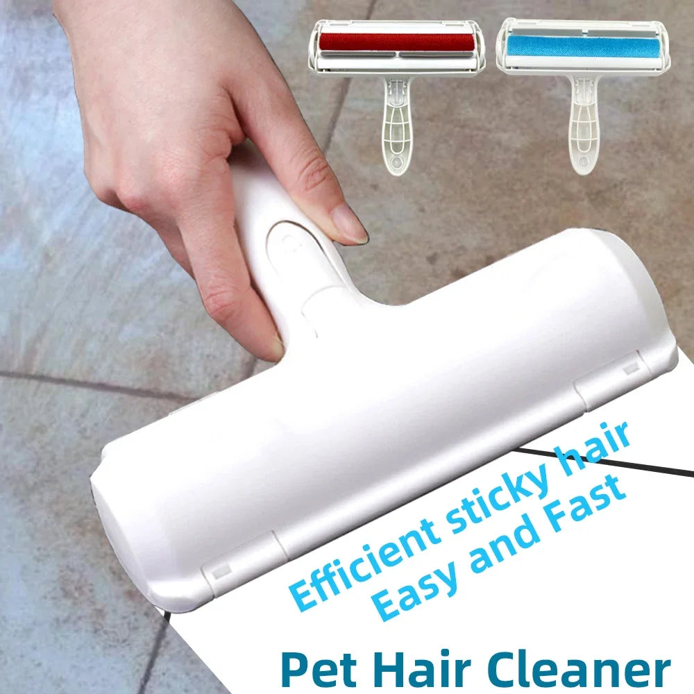 Self-Cleaning Pet Hair Remover Roller for Furniture & Clothing
