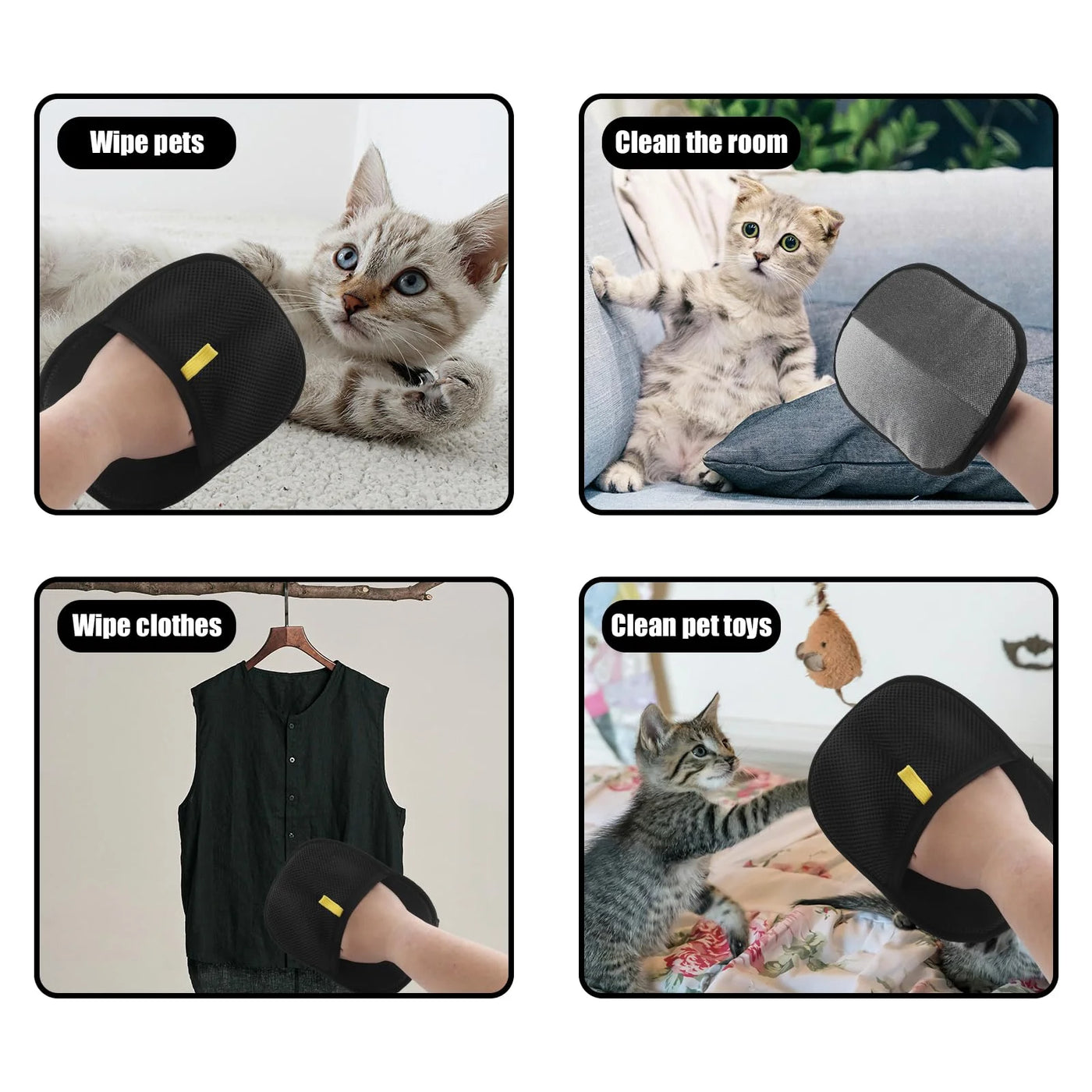Pet Hair Removal Glove - Reusable Grooming & Furniture Tool