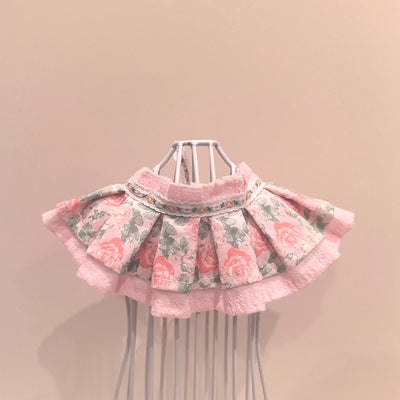 Fashion Pet Bandana with Lace, Adjustable Cat Dog Bib Scarf for Puppy Kitten, Cute Ruffle Collar Accessory for Small Medium Pets