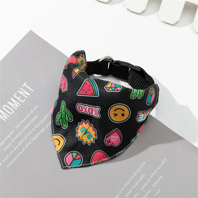 Sweet Print Puppy Dog Collar Bandana for Small Dogs Pet Cat Triangular Bandage Chihuahua Gota Bibs mascotas Grooming Accessories