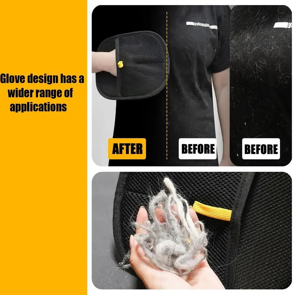 Double-Sided Pet Grooming Glove - Shedding & Hair Remover Brush