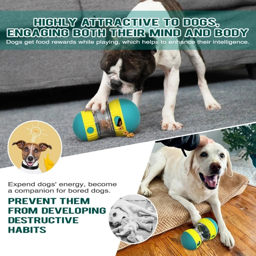 Interactive Dog Puzzle Toy - Treat Dispenser & Slow Feeder
