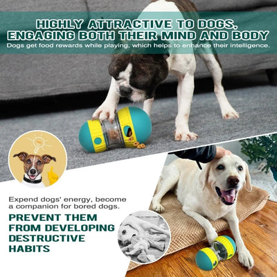 Interactive Dog Puzzle Toy - Treat Dispenser & Slow Feeder
