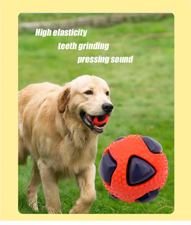 Interactive Flashing Pet Toy Ball - Durable Chew Toy for Dogs