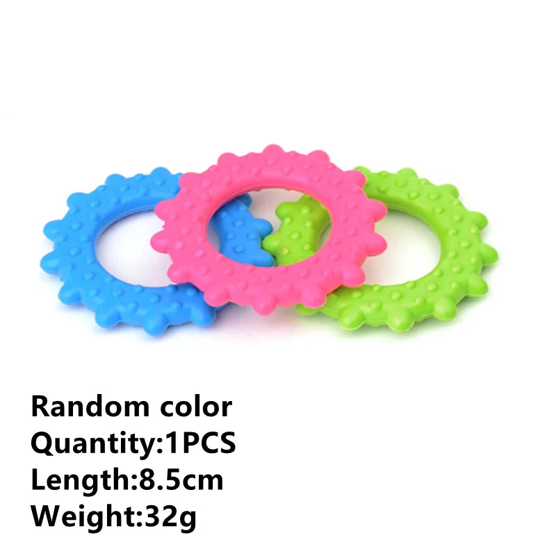 Durable Chew Toy for Dogs - Teeth Cleaning & Training Rubber Toy