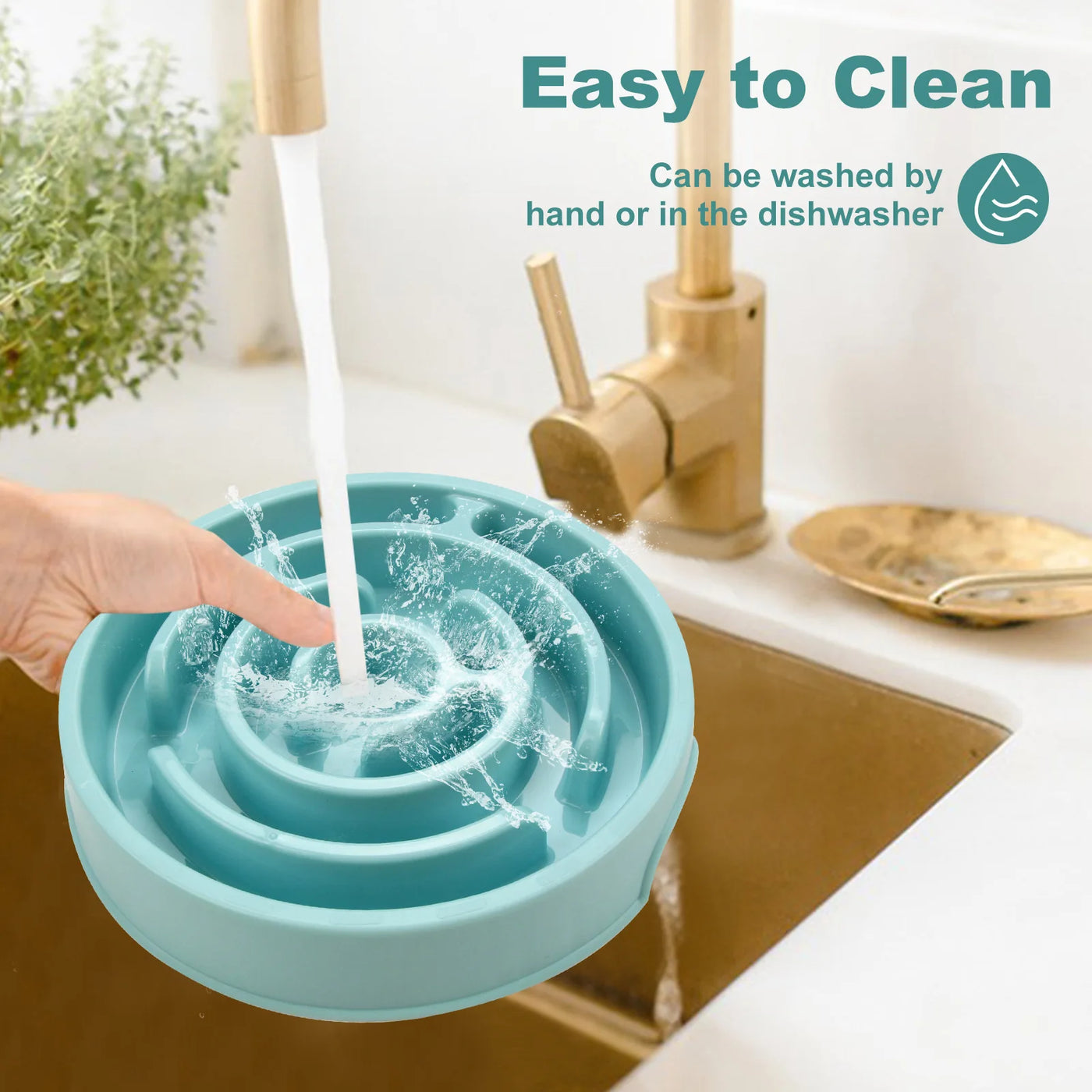 Slow Feeder Pet Bowl - Non-Slip Dish for Healthy Eating