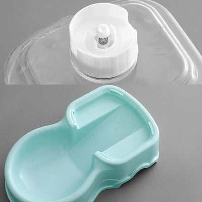 3.8L Automatic Pet Feeder & Waterer Set - Gravity Dispenser for Dogs & Cats