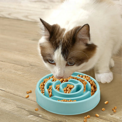 Slow Feeder Pet Bowl - Non-Slip Dish for Healthy Eating
