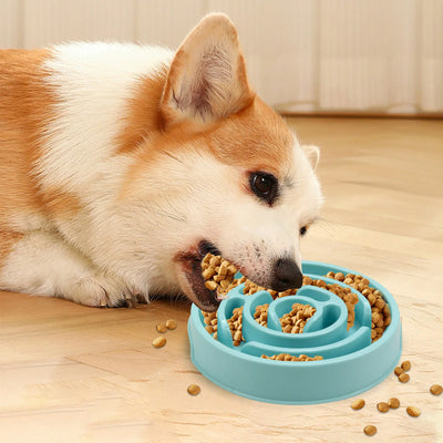 Slow Feeder Pet Bowl - Non-Slip Dish for Healthy Eating
