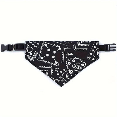Adjustable Pet Puppy Cat Scarf Bandana Collar Neck Scarf For Small Dogs Kitten Saliva Towel with Triangular Bandage